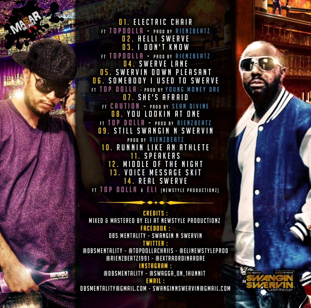 DBS MENtality & K Rob ''Fill the cup'' Back Cover by Masar
