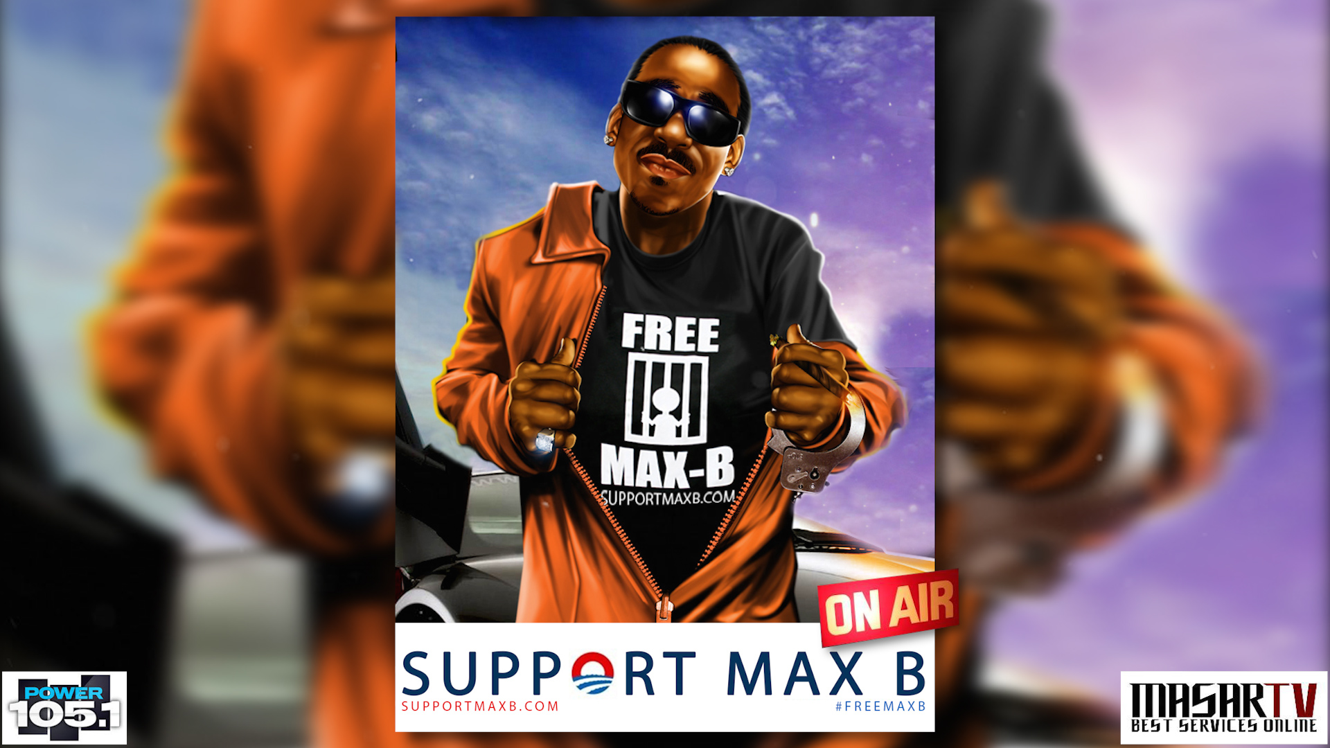 Max B Live on Power 105 speaks on Kanye West and Wiz Khalifa feud