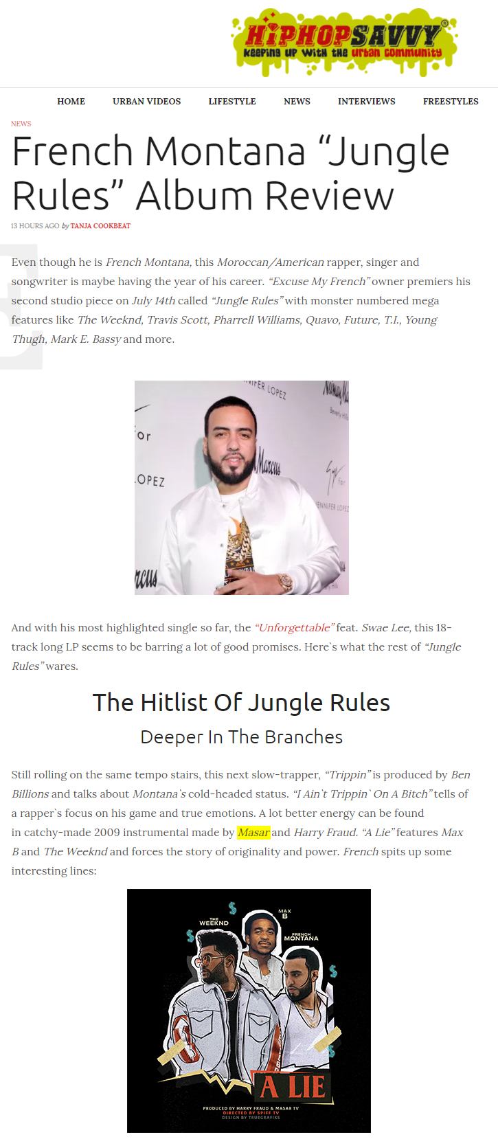 French Montana Masar Tv Jungle Rules Album Review HipHopSavvy