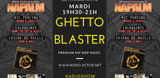 radio show ghetto blaster napalm masar veust mic forcing